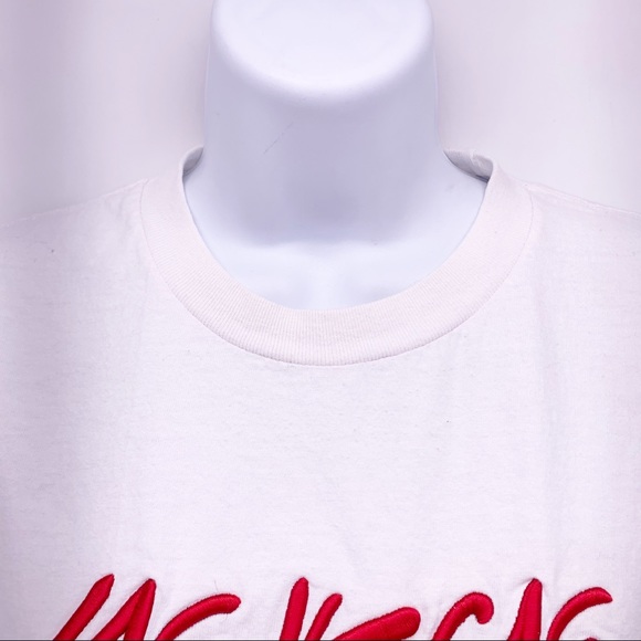 VINTAGE Cropped Las Vegas T-Shirt Size M - Picture 2 of 8